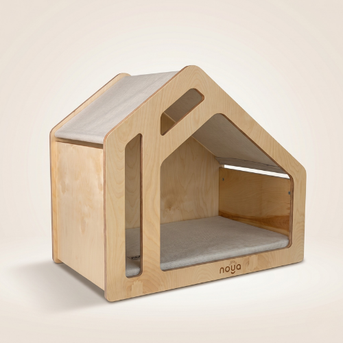Barin – Ahşap Büyük Irk Köpek Evi (Ev İçin Tasarlanmış Modern Köpek Mobilyası)