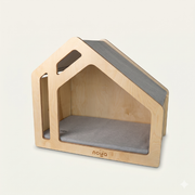 Barin – Ahşap Büyük Irk Köpek Evi (Ev İçin Tasarlanmış Modern Köpek Mobilyası)