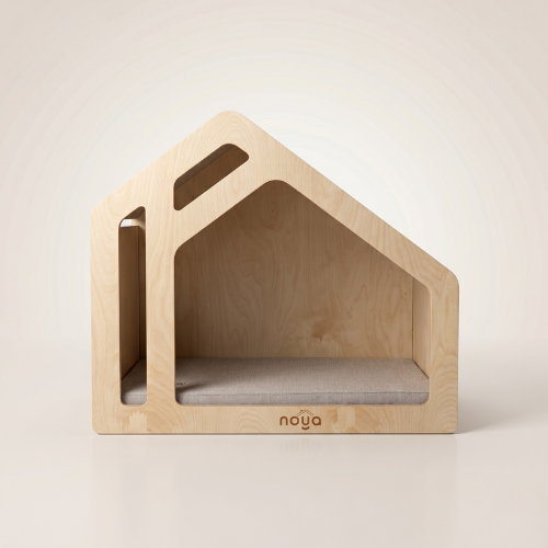 Barin – Ahşap Büyük Irk Köpek Evi (Ev İçin Tasarlanmış Modern Köpek Mobilyası)